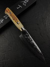 TS-OR-Petty130 TAKESHI SAJI Нож Кухонный Универсальный 130 Orange, сталь SRS13 San Mai