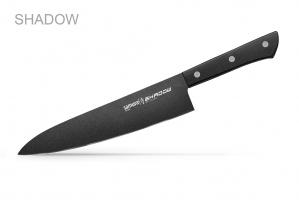 SH-0085/16 Нож кухонный "Samura SHADOW" Шеф с покрытием BLACK FUSO 208 мм, AUS-8, ABS пластик