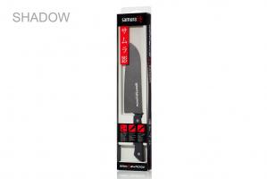 SH-0095/16 Нож кухонный "Samura SHADOW" Сантоку с покрытием BLACK FUSO 175 мм, AUS-8, ABS пластик