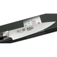 9000, Нож овощной Kanetsugu Saiun Damascus, 90 мм, сталь VG-10, 33 слоя, рукоять микарта (10225030/220413/0002953)